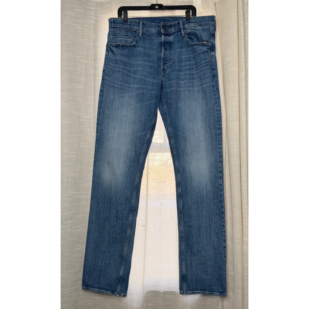 G-Star Raw Dakota Straight Fit Jeans‎ Medium Wash Denim Button Fly Men's 36x38